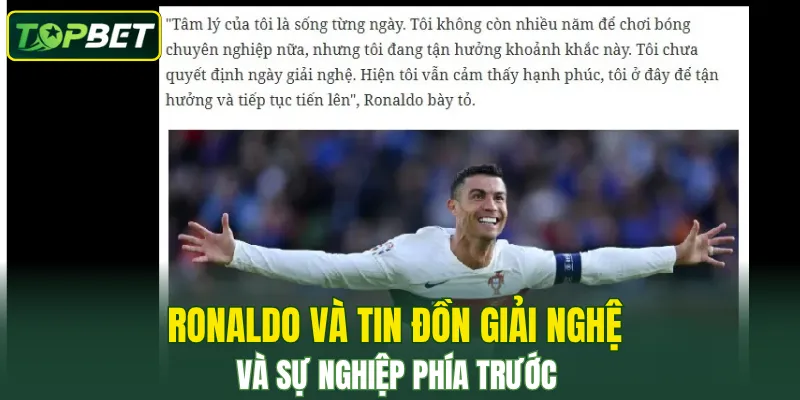Ronaldo Va Tin Don Giai Nghe Va Su Nghiep Phia Truoc