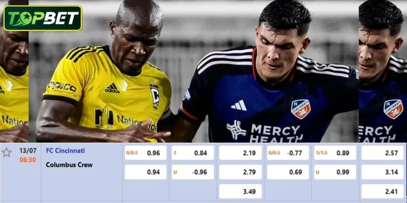 Ty Le Keo Chi Tiet Cho Tran Dau Fc Cincinnati Vs Columbus Crew