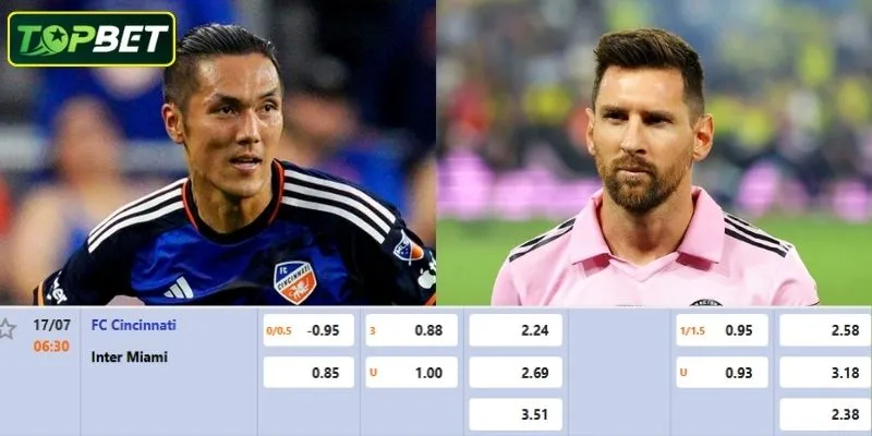 Ty Le Keo Chi Tiet Cho Tran Dau Fc Cincinnati Vs Inter Miami Cf