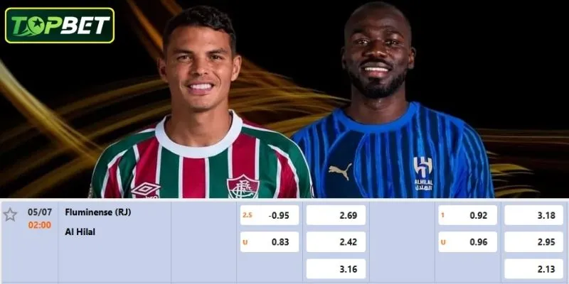 Ty Le Keo Chi Tiet Cho Tran Dau Fluminense Vs Al Hilal