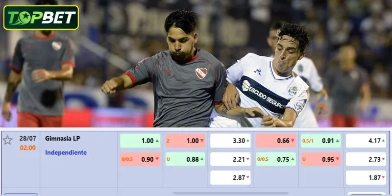 Ty Le Keo Chi Tiet Cho Tran Dau Gimnasia Lp Vs Independiente