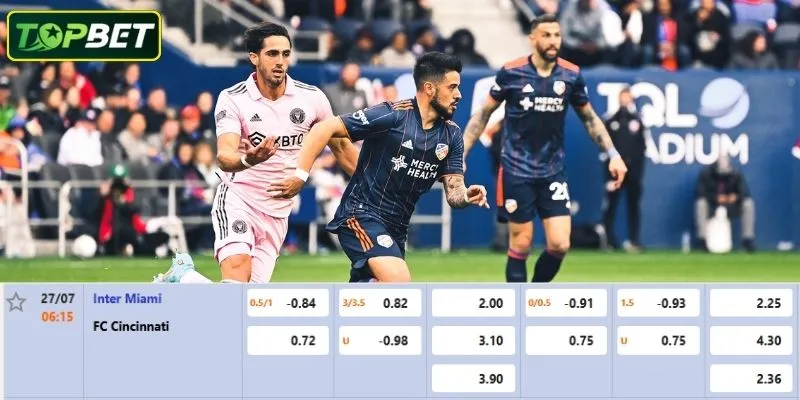 Ty Le Keo Chi Tiet Cho Tran Dau Inter Miami Cf Vs Fc Cincinnati