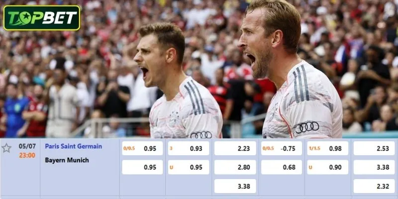 Ty Le Keo Chi Tiet Cho Tran Dau Psg Vs Bayern Munich