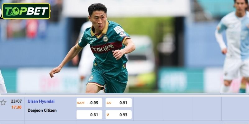 Ty Le Keo Chi Tiet Cho Tran Dau Ulsan Hyundai Vs Daejeon Citizen