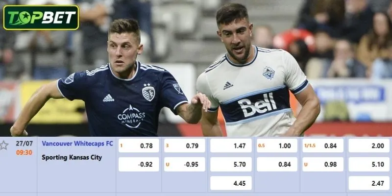 Ty Le Keo Chi Tiet Cho Tran Dau Vancouver Whitecaps Vs Sporting Kansas City