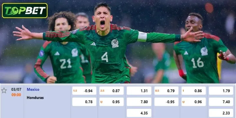 Ty Le Keo Chi Tiet Cua Tran Dau Mexico Vs Honduras Tu Topbet Converted
