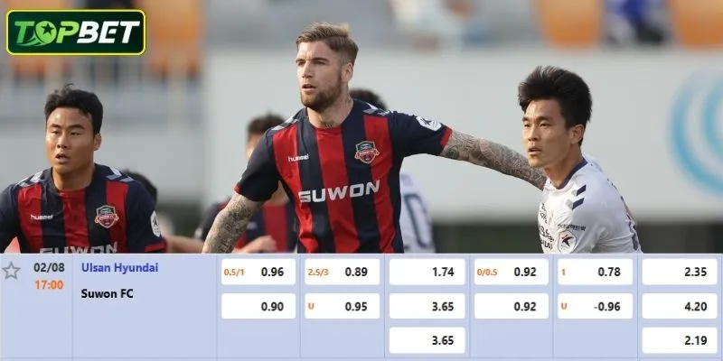 Phan Tich Chi Tiet Ulsan Hd Vs Suwon Fc Tu Topbet