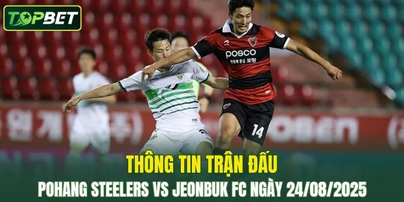 Thong Tin Tran Dau Pohang Steelers Vs Jeonbuk Fc Ngay 24 08 2025 
