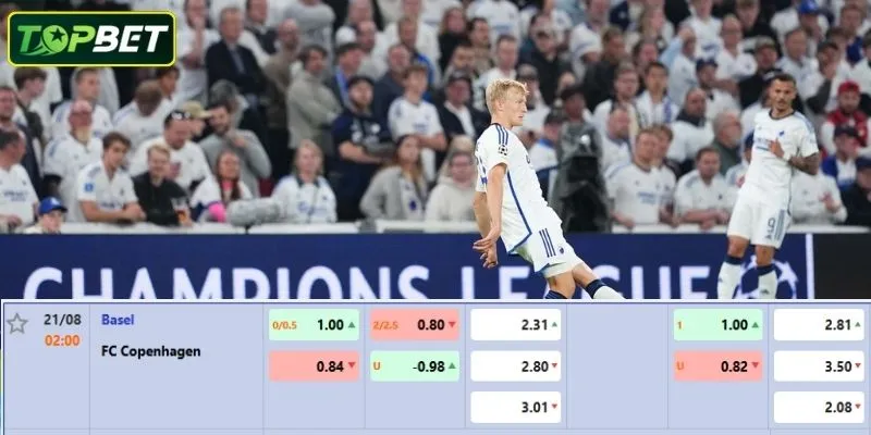 Ty Le Keo Chi Tiet Cho Tran Dau Basel Vs Fc Copenhagen