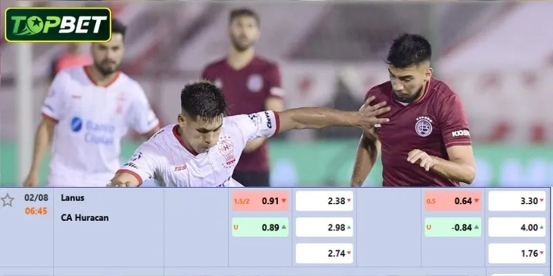 Ty Le Keo Chi Tiet Cho Tran Dau Club Atletico Lanus Vs Ca Huracan