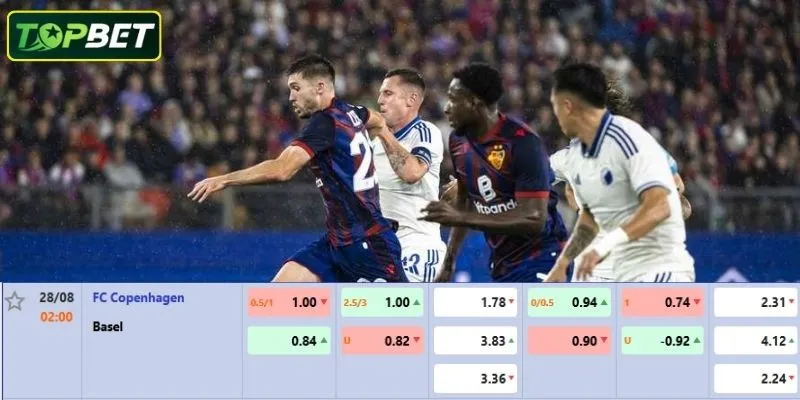 Ty Le Keo Chi Tiet Cho Tran Dau Fc Copenhagen Vs Fc Basel