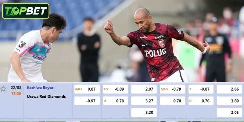 Ty Le Keo Chi Tiet Cho Tran Dau Kashiwa Reysol Vs Urawa Red Diamonds 