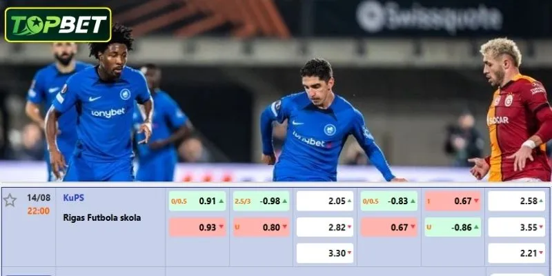 Ty Le Keo Chi Tiet Cho Tran Dau Kups Vs Rfs