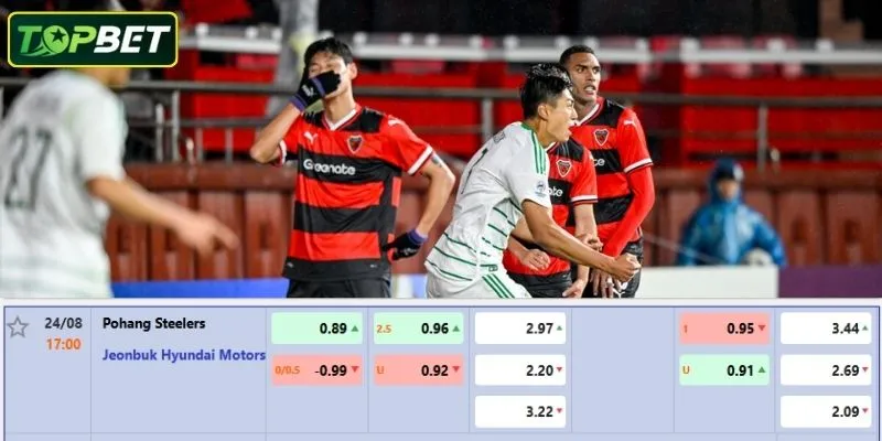 Ty Le Keo Chi Tiet Cho Tran Dau Pohang Steelers Vs Jeonbuk Fc 