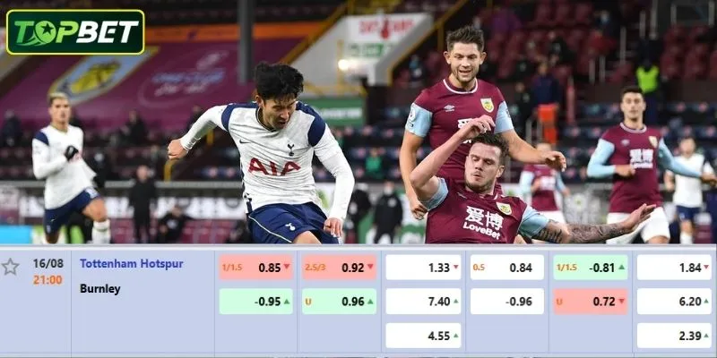 Ty Le Keo Chi Tiet Cho Tran Dau Tottenham Hotspur Vs Burnley Fc