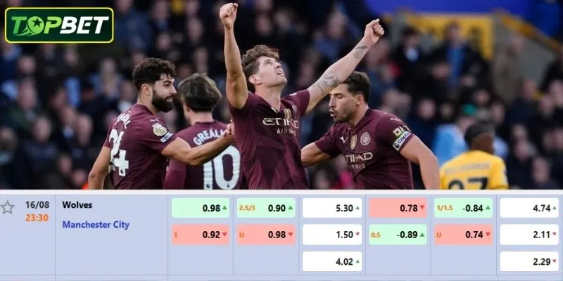 Ty Le Keo Chi Tiet Cho Tran Dau Wolverhampton Wanderers Vs Manchester City