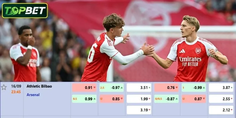 Ty Le Keo Chi Tiet Cho Tran Dau Athletic Club Vs Arsenal