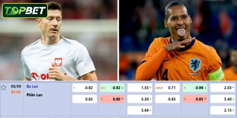 Ty Le Keo Chi Tiet Cho Tran Dau Ba Lan Vs Phan Lan 
