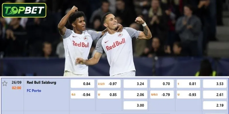 Ty Le Keo Chi Tiet Cho Tran Dau Fc Salzburg Vs Fc Porto 