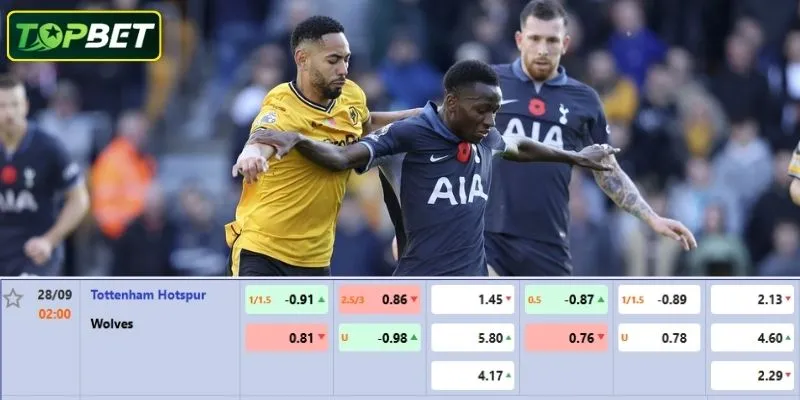 Ty Le Keo Chi Tiet Cho Tran Dau Tottenham Vs Wolves