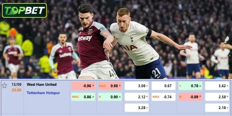 Ty Le Keo Chi Tiet Cho Tran Dau West Ham United Vs Tottenham Hotspur
