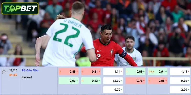 Ty Le Keo Chi Tiet Cho Tran Dau Bo Dao Nha Vs Ireland