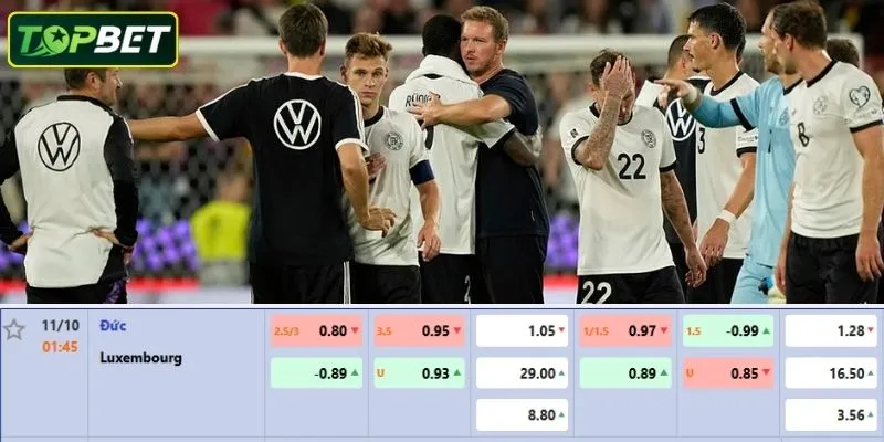Ty Le Keo Chi Tiet Cho Tran Dau Duc Vs Luxembourg