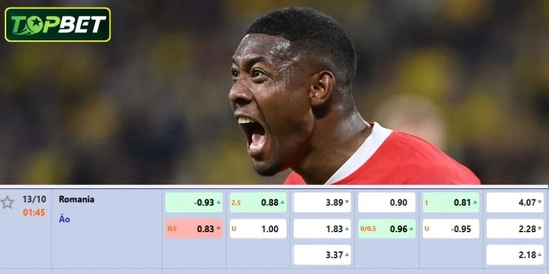 Ty Le Keo Chi Tiet Cho Tran Dau Romania Vs Ao