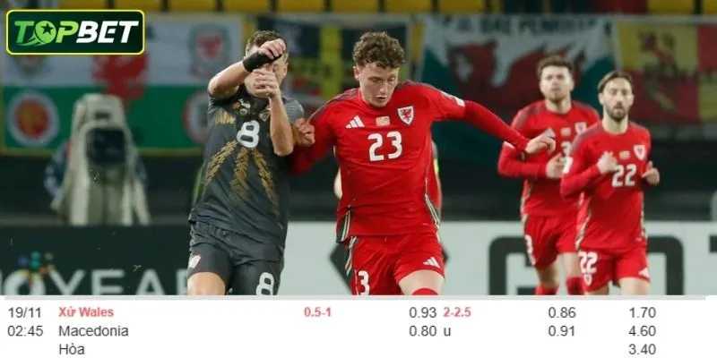 Ty Le Cuoc Chi Tiet Cho Cuoc Doi Dau Wales Vs North Macedonia