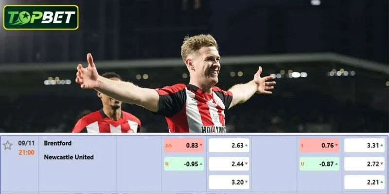 Ty Le Keo Chi Tiet Cho Tran Dau Brentford Vs Newcastle