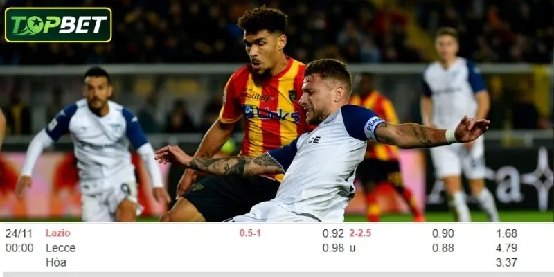 Ty Le Keo Chi Tiet Cho Tran Dau Lazio Vs Lecce