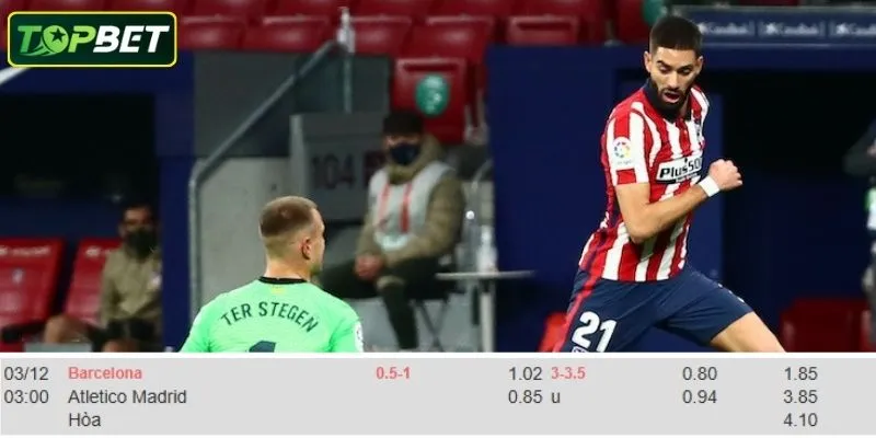 Ty Le Keo Chi Tiet Cho Tran Dau Barcelona Vs Atletico Madrid